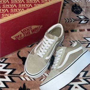 Vans Women's Beige Suede Sneakers
